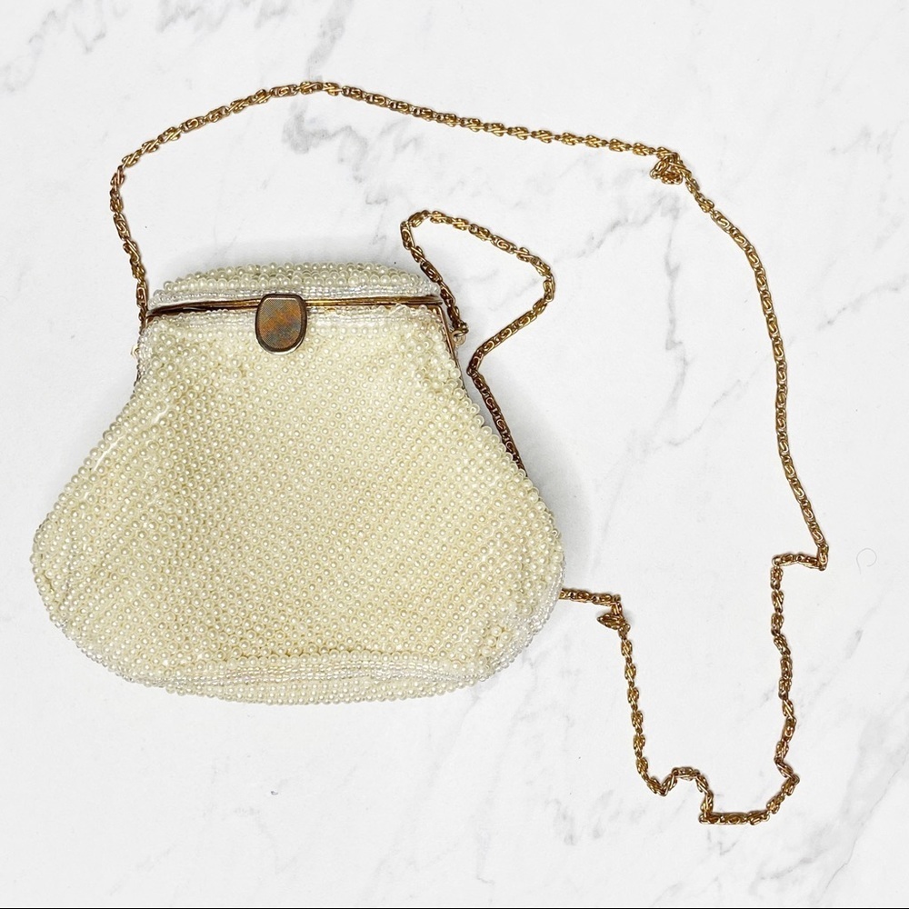 Vintage Carlo Fellini Pearl Evening Bag